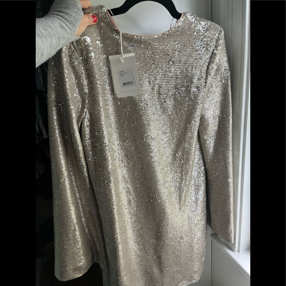 The Jetset diaries gold sequin dress NWT